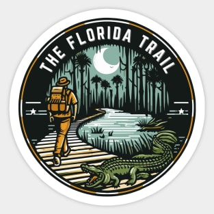 Hike the Florida Trail! From Big Cypress Everglades to Pensacola - adventure awaits! Sticker